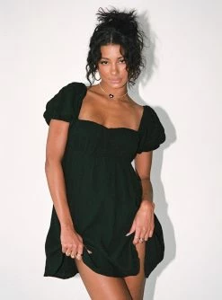 Princess Polly Let's Dance Mini Dress Black Black