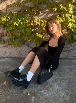 Princess Polly Nolan Midi Dress Black Black