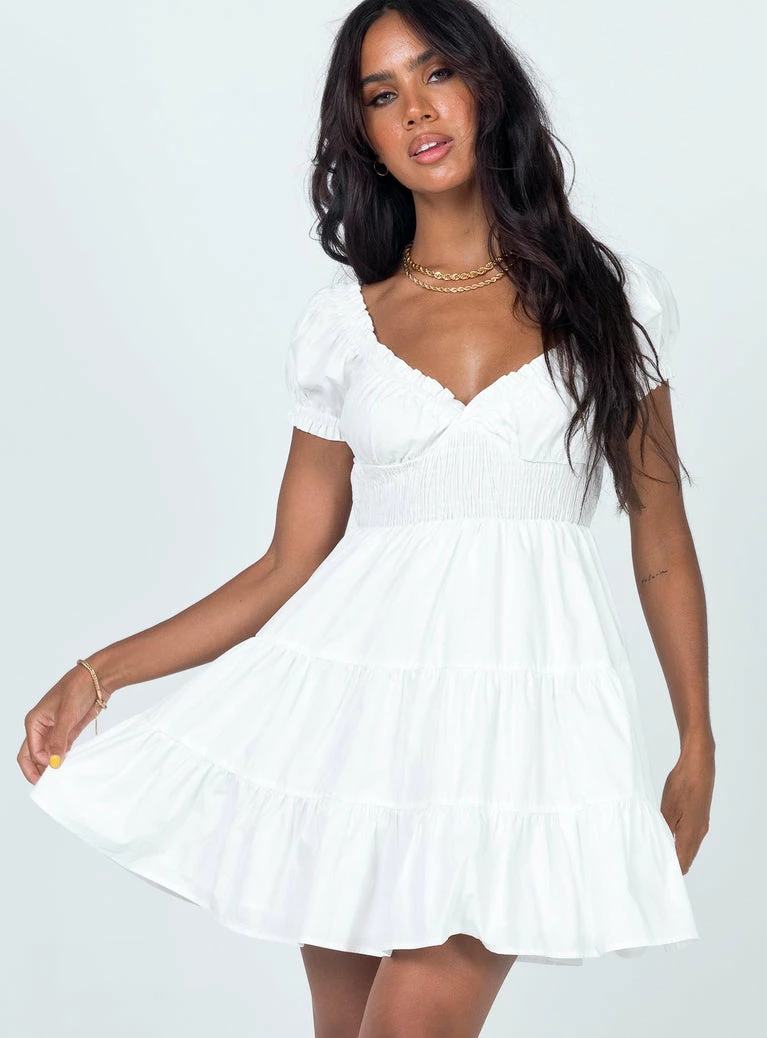Princess Polly Daniela Mini Dress White White - Image 9
