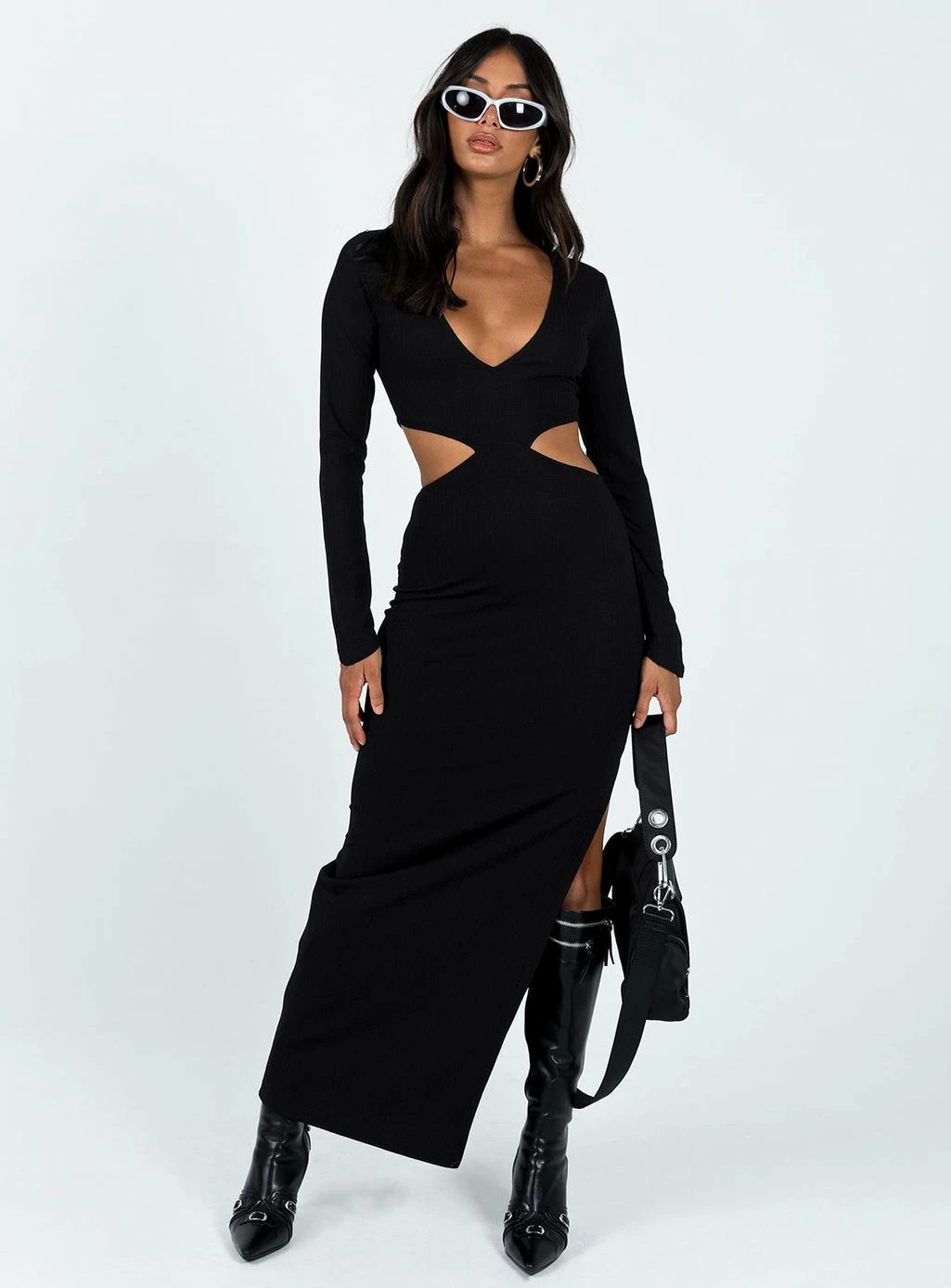 Princess Polly Ayda Maxi Dress Black Black - Image 2