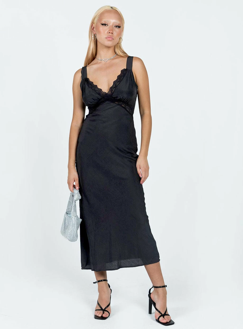 Princess Polly Hannelle Maxi Dress Black Black - Image 3