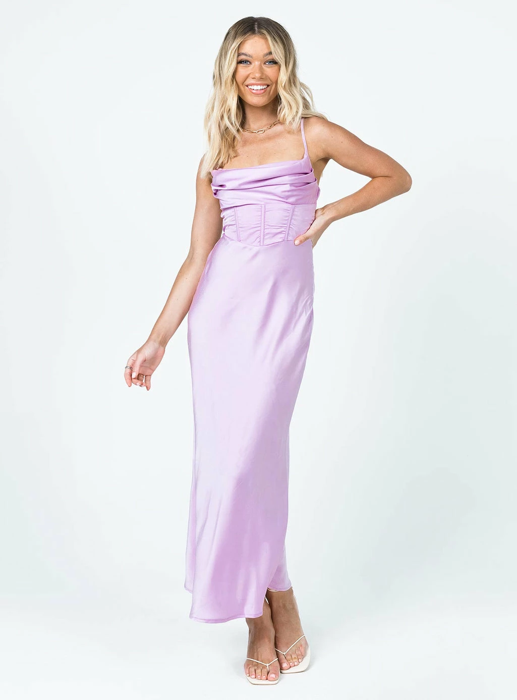 Princess Polly Lillie Midi Dress Purple Purple 2 Princess Polly Lillie Midi Dress Purple Purple - Image 2