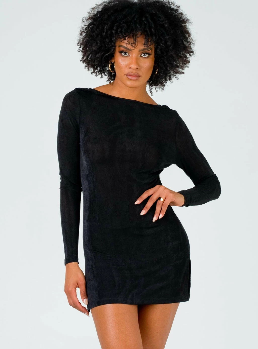 Lioness Montana Mini Dress Black Black - Image 2