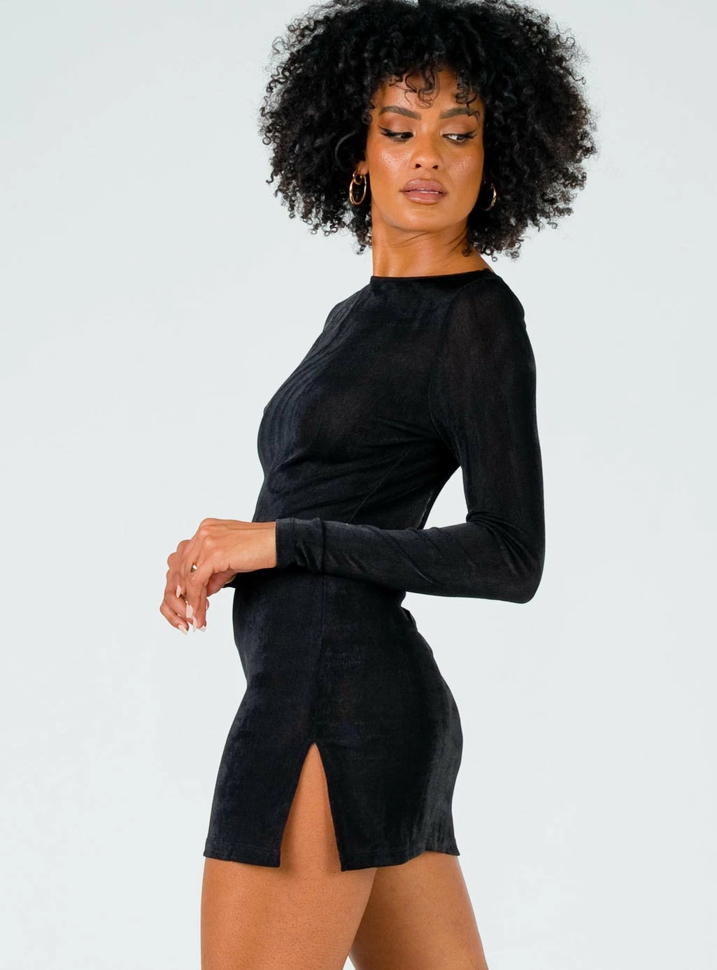Lioness Montana Mini Dress Black Black - Image 4