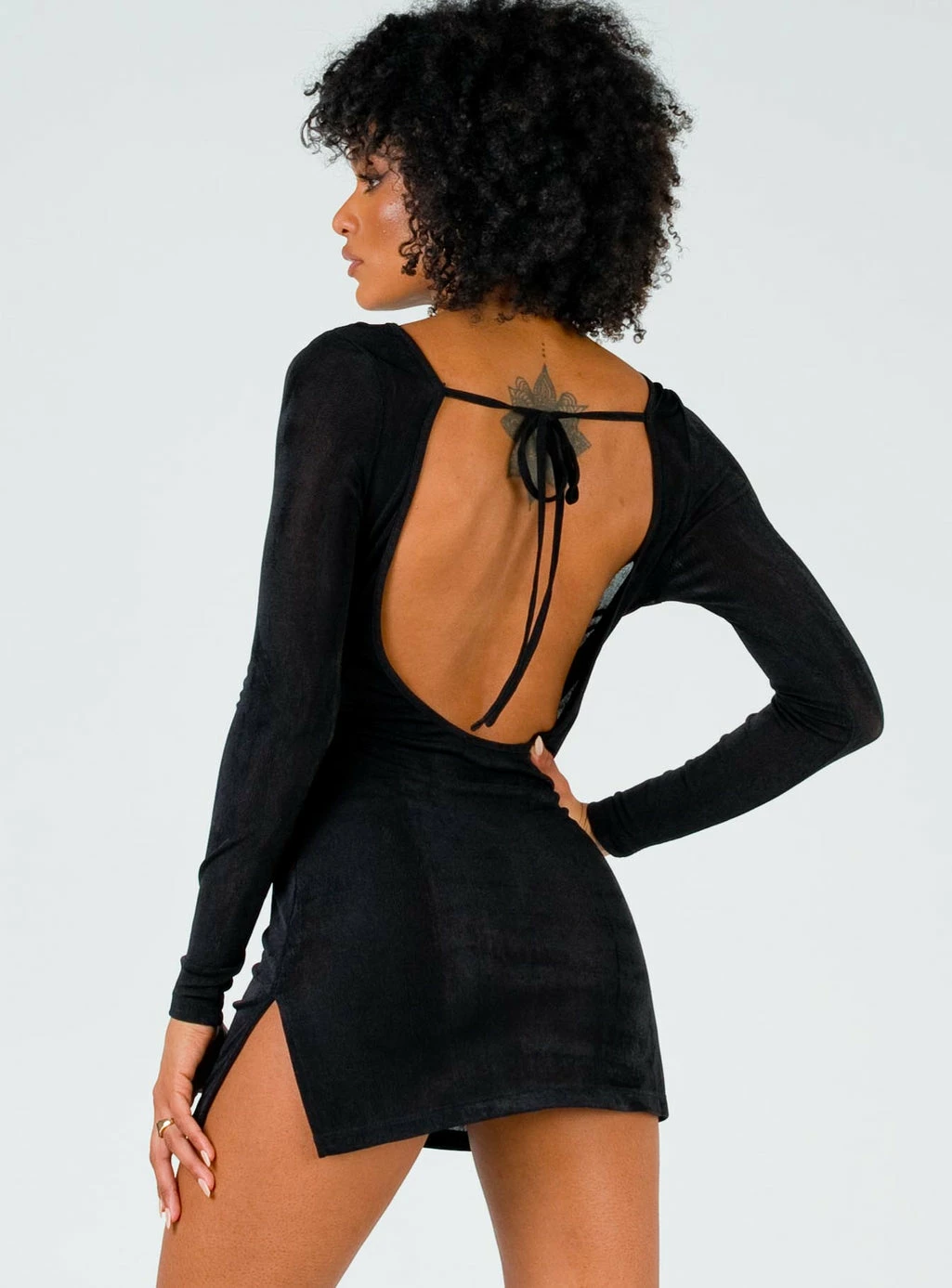 Lioness Montana Mini Dress Black Black - Image 5
