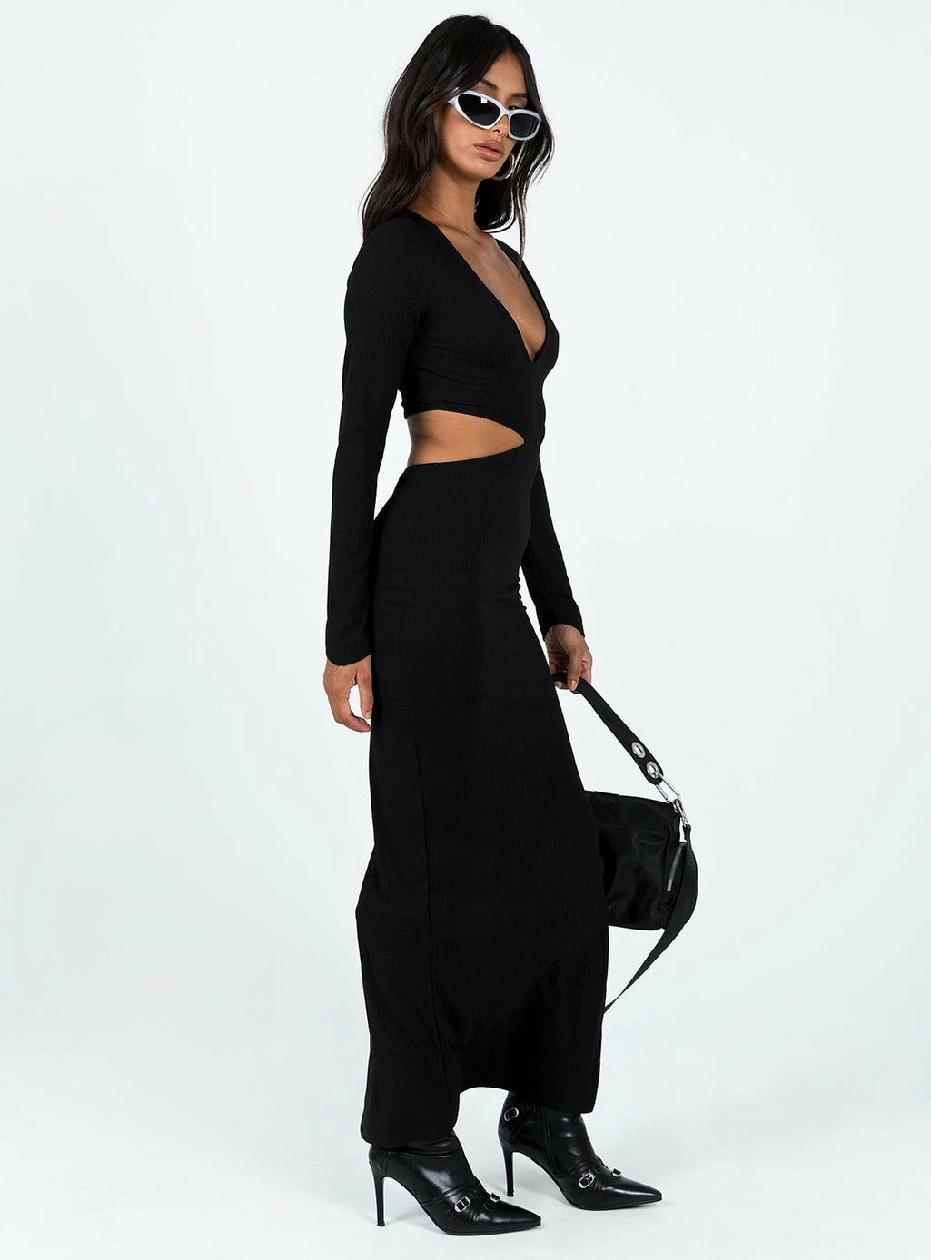 Princess Polly Ayda Maxi Dress Black Black - Image 3