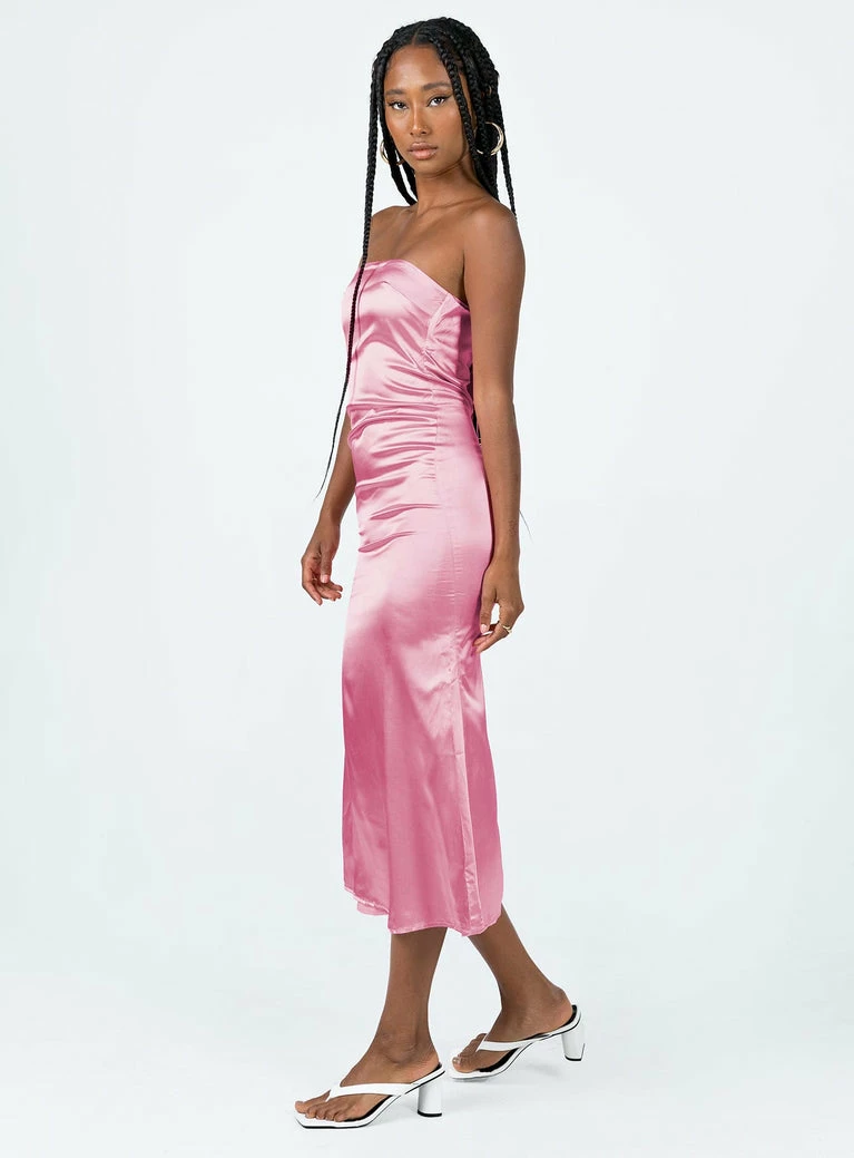 Princess Polly Shaya Strapless Maxi Dress Pink Pink - Image 9