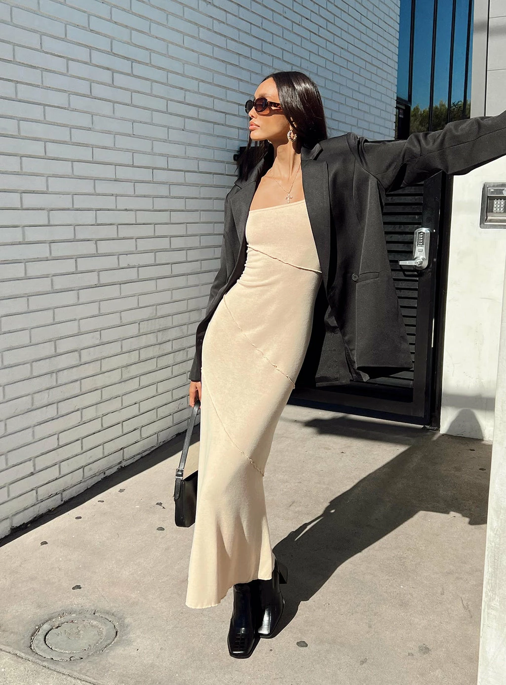 Princess Polly Andros Maxi Dress Beige Beige - Image 7