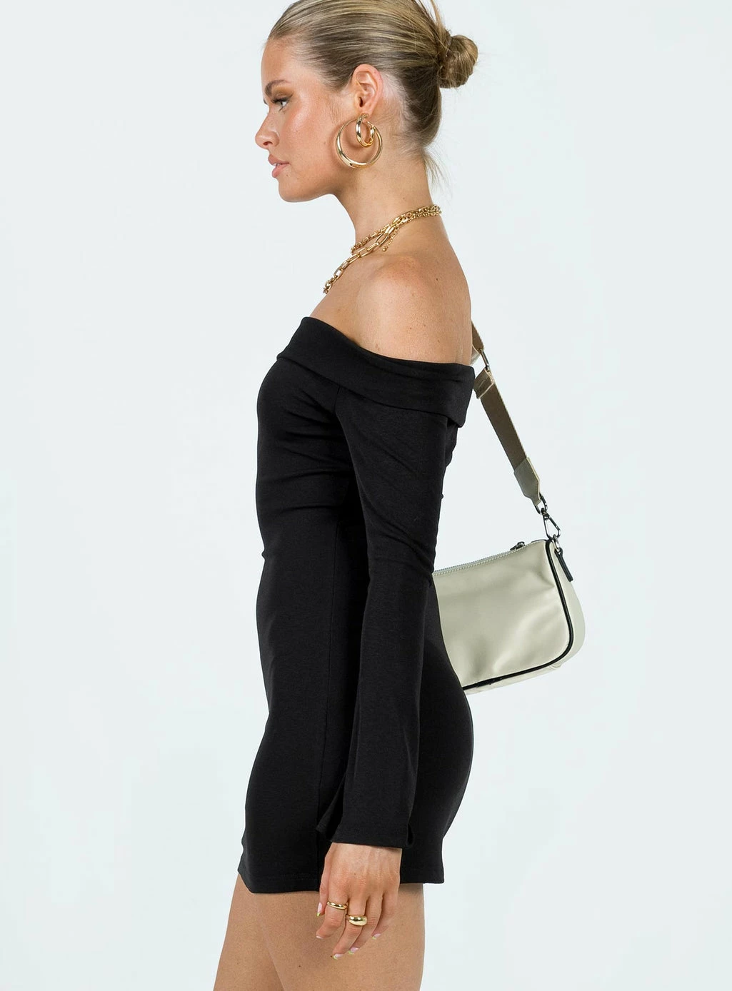 Princess Polly Anya Mini Dress Black Black - Image 4