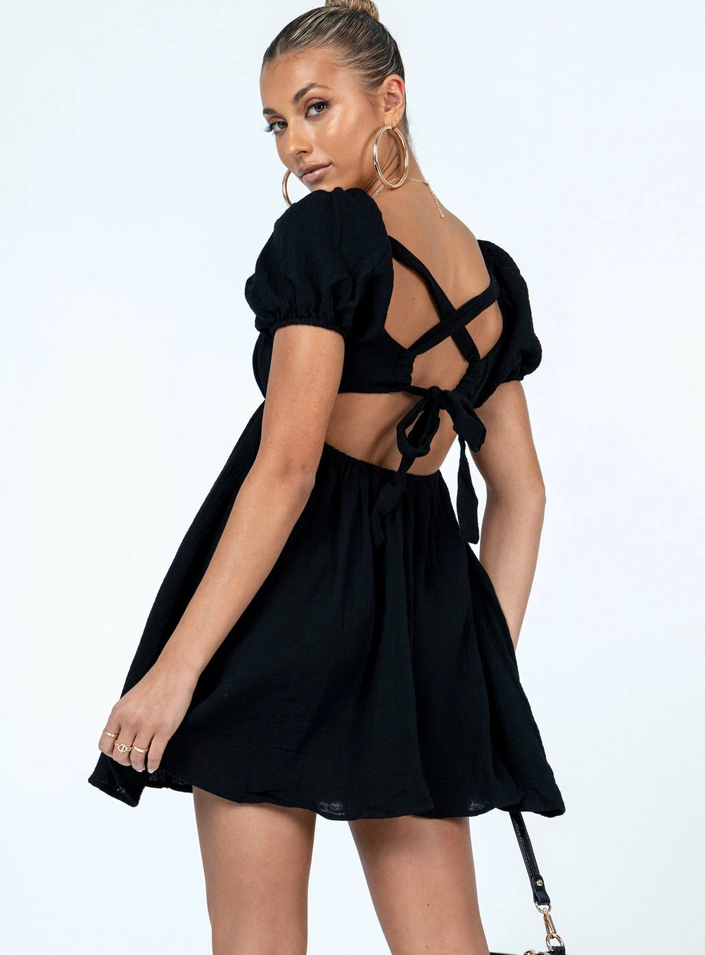Princess Polly Let's Dance Mini Dress Black Black - Image 5