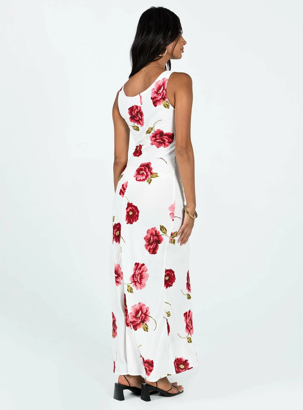 Princess Polly Lower Impact Malina Maxi Dress Red Multi Red Multi - Image 5
