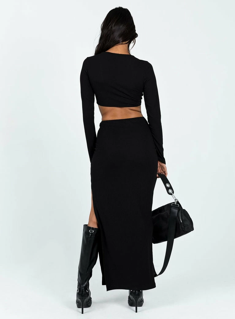 Princess Polly Ayda Maxi Dress Black Black - Image 8