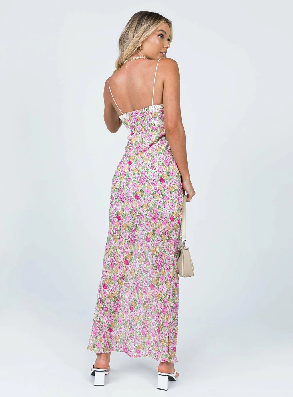Princess Polly Emily Maxi Dress Pink Floral Pink Floral - Image 5
