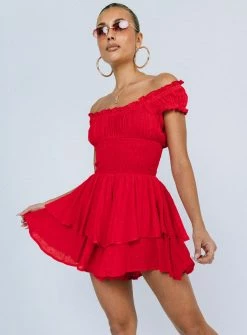 Princess Polly The Love Galore Romper Red Red -princess store TheLoveGaloreRomperRed 1 767x.progressive